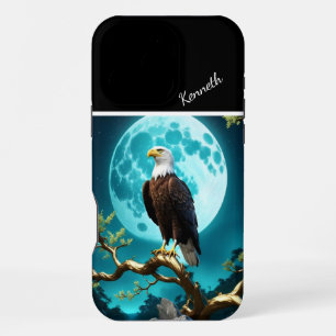 Eagle's Moonlit Vigil iPhone 16 Pro Max Case