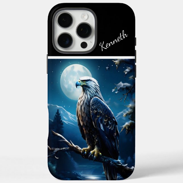 Eagle's Moonlit Watch Case-Mate iPhone Case (Back)