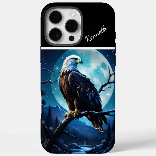 Eagle's Moonlit Watch Case-Mate iPhone Case (Back)