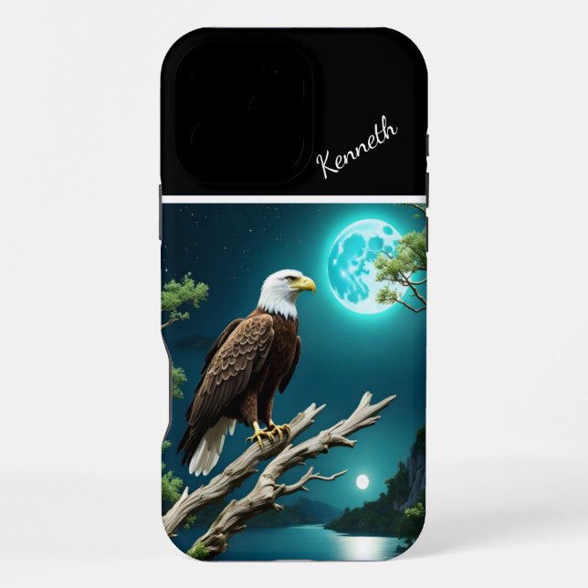 Eagle's Over Blue River iPhone Case (Back)