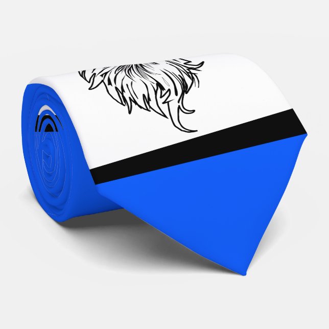 Eagles Sports Blue White Necktie (Rolled)