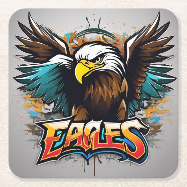 Eagles Square Paper Coaster (Front)
