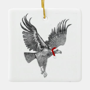 Eaglet E8 Soulage haut et libre ornement de Noël