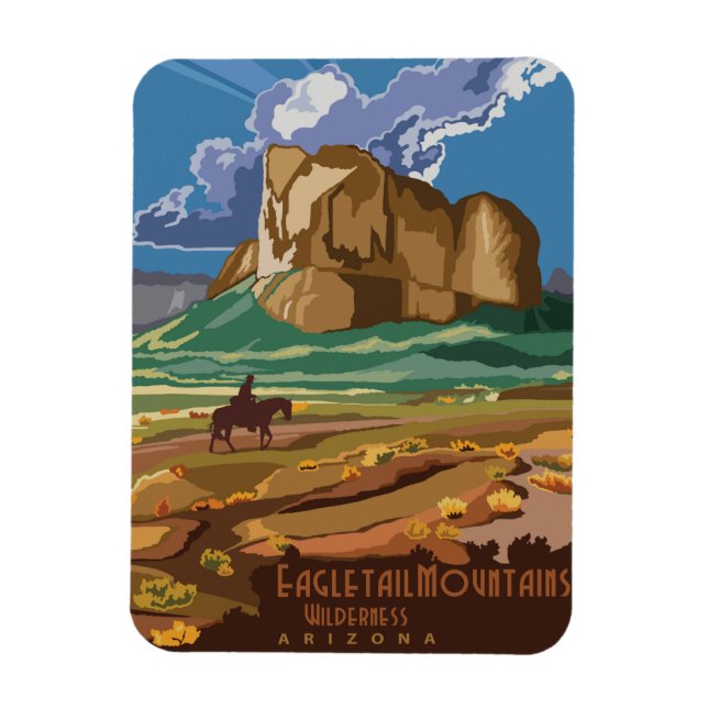 Eagletail Mountains Magnet (Vertical)