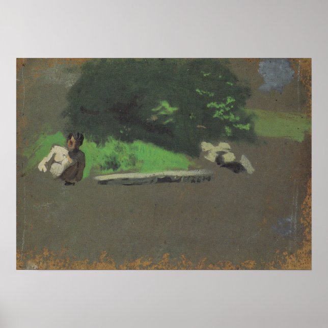Eakins - Study For The Swimming Hole Poster (Front)