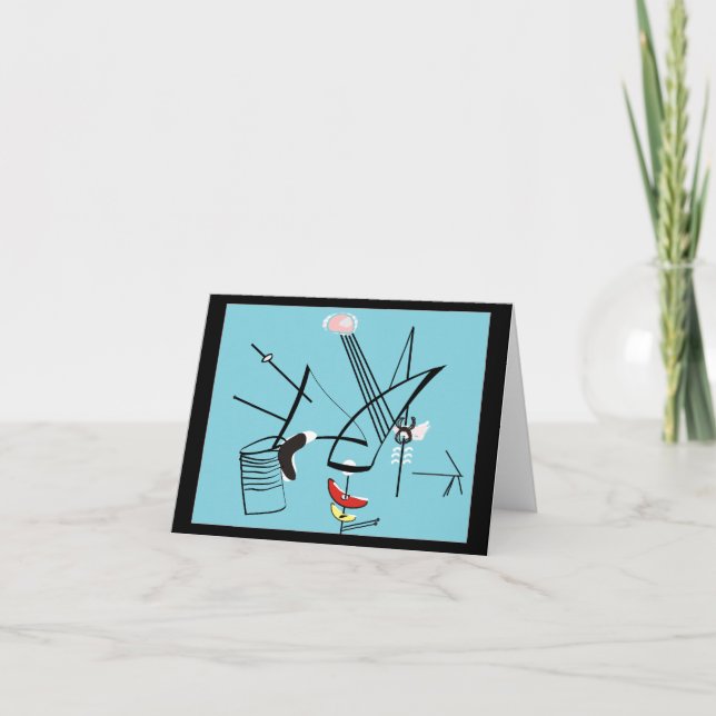 Eames Era Art Style Cartes pour notes "Unconnect B (Devant)