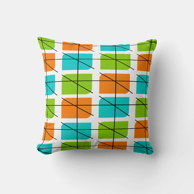 Eames Inspired Pillow Design Mid Century (Front)