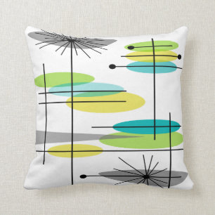 Eames Inspired Pillow Design Mid Century #8