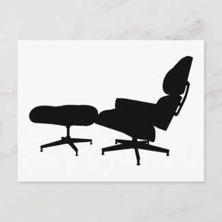 Eames Lounge Chair & Ottoman Postcard