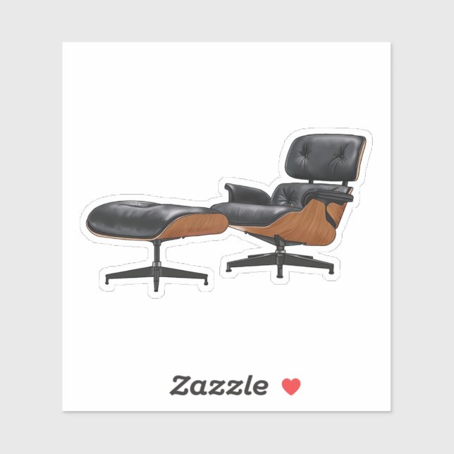 Eames Lounge Chair Sticker (Sheet)