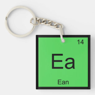 Ean Name Chemistry Element Periodic Table Keychain