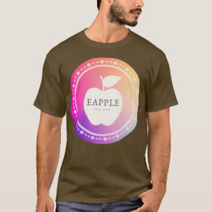 eApple colourful vegetarian apple lover design T-Shirt