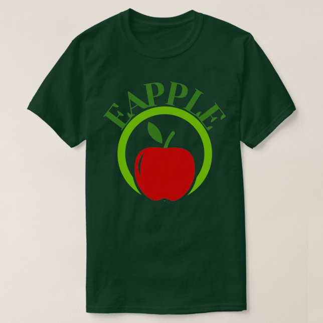Eapple eapple vegetarian funny design Classic TShi T-Shirt (Design Front)