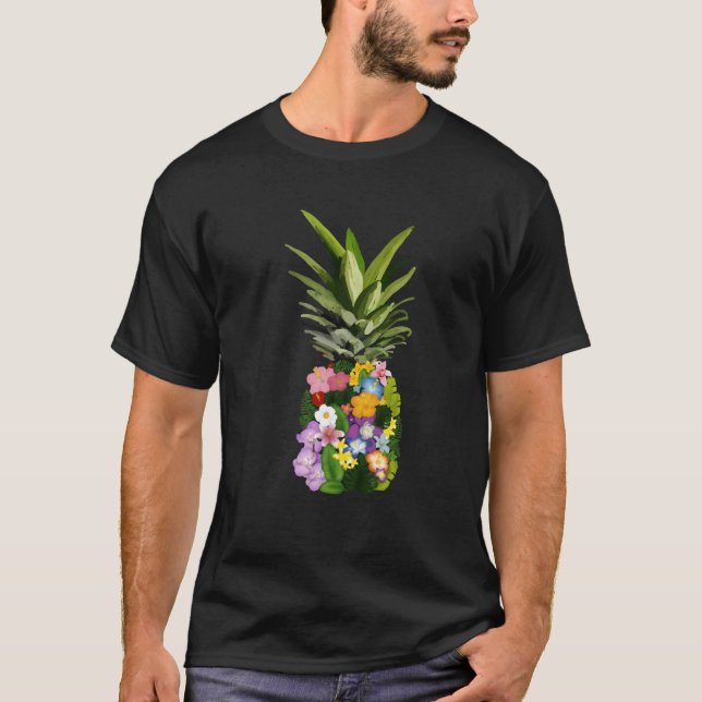 Eapple Floral Tropical Female T-Shirt (Front)