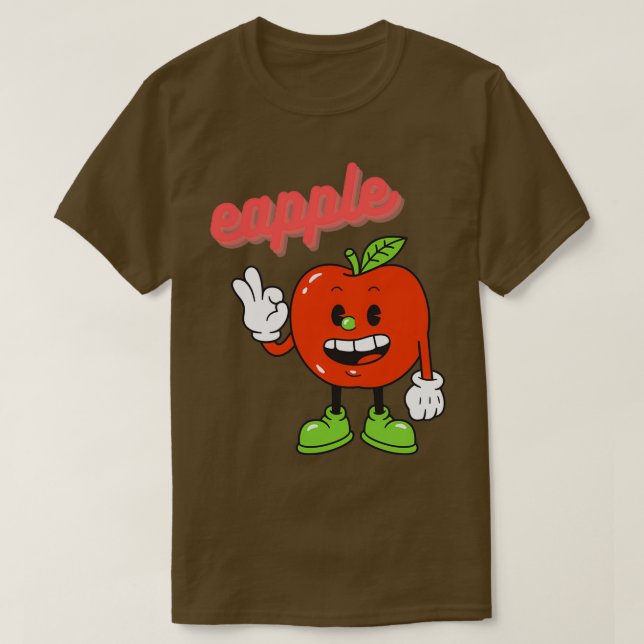 Eapple Funny Apple Vintage Gift 18 T-Shirt (Design Front)
