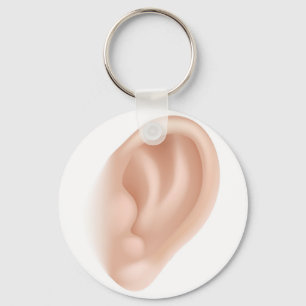 Ear body part illustration keychain