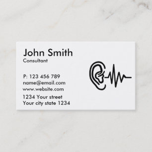 Ear frequency business card