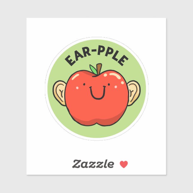 Ear-pple Fruit Apple Pun Die-Cut (Sheet)
