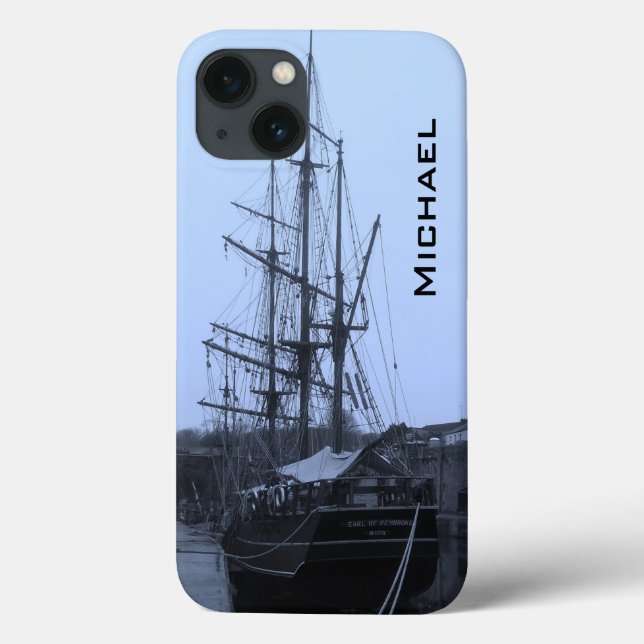 Earl of Pembroke Sailing Ship Charlestown Cornwall Case-Mate iPhone Case (Back)