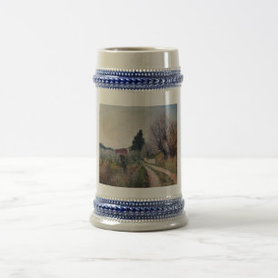 EARLIEST SPRING IN VERNALESE / Tuscany Landscape Beer Stein