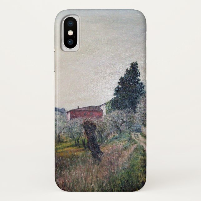 EARLIEST SPRING IN VERNALESE / Tuscany Landscape Case-Mate iPhone Case (Back)