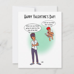 Earlobes Valentine's Day Flatcard