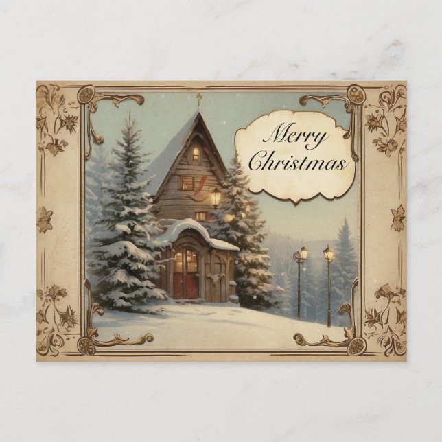 Early 1900s Antique Christmas Holiday Motifs  (Front)