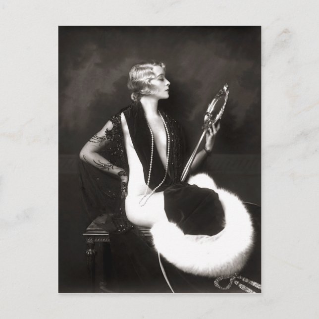 Early 1900s French Pin Up Postcard (Front)