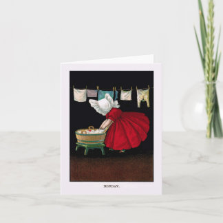 Early 1900s Monday Sunbonnet Sue Card