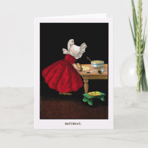 Early 1900s Saturday Sunbonnet Sue Card