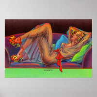 early 1940s Beautiful pin-up girl