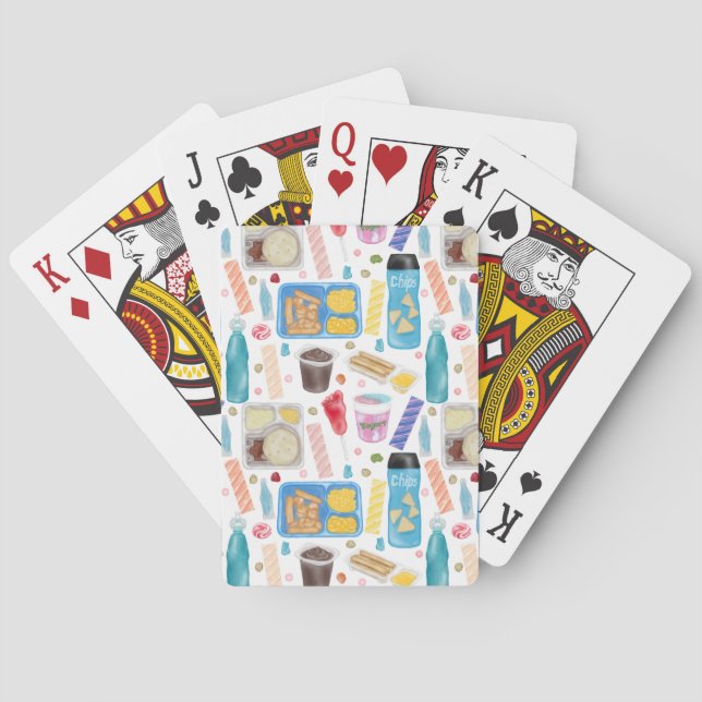Early 2000s Kid Snacks Playing Cards (Back)