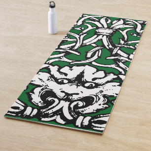 Early 20th Century Knotwork Lion Yoga Mat