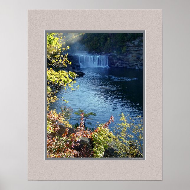 Early Autumn at Cumberland Falls, Kentucky Poster (Front)
