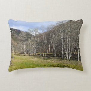 Early Autumn by the River - Wild Nature Romania Accent Pillow