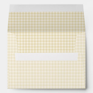 Early Autumn Classic Gingham   Golden Wheat  Envelope