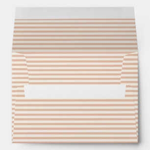 Early Autumn Heritage Stripes Warm Apricot ll Envelope