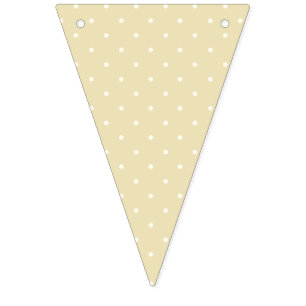 Early Autumn Polka Dots Micro Golden Wheat Bunting Flags