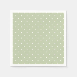Early Autumn Polka Dots Micro Soft Olive Napkin