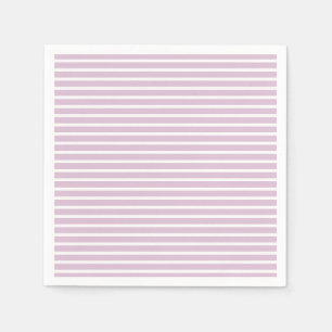 Early Autumn Refined Stripes   Warm Lilac ll Napkin