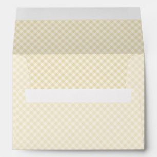 Early Autumn Retro Gingham   Golden Wheat  Envelope