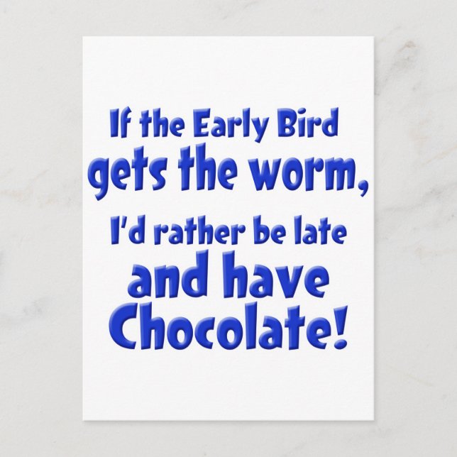 Early Bird Postcard (Front)