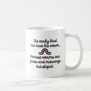Early Bird Worm Coffee Mug