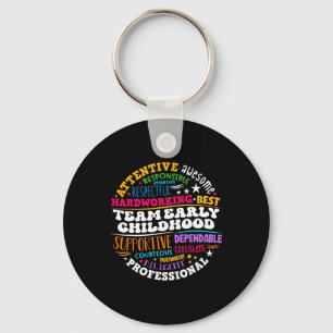 Early Childhood Team Ece Teacher Back To School Ed Keychain