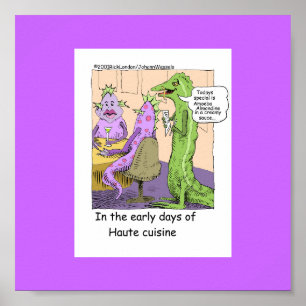 Early Days Of Dining Out Funny Posters