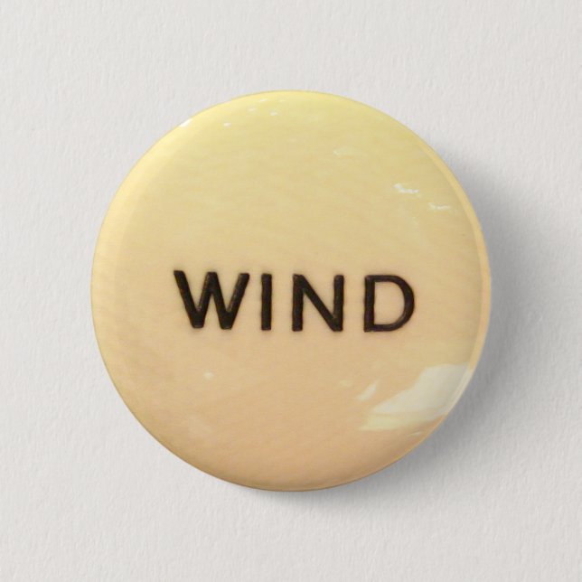 Early English pipe organ wind knob 2 Inch Round Button (Front)