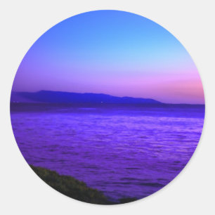 Early Evening Mist Classic Round Sticker