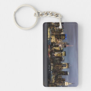 Early evening panoramic view of Manhattan Keychain