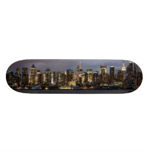 Early evening panoramic view of Manhattan Skateboard