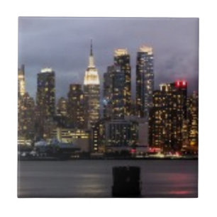 Early evening panoramic view of Manhattan Tile